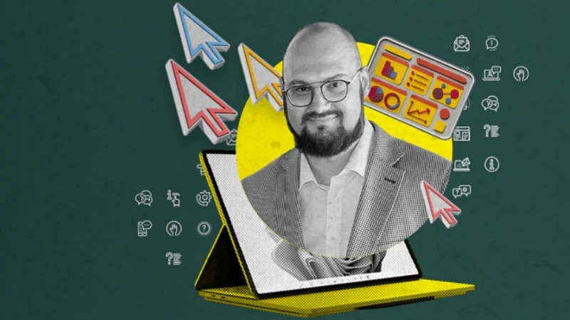 Alexander Singer vor gr&uuml;nem Hintergrund