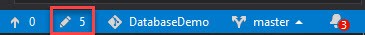 A screenshot of the toolbar in Visual Studio with the Changes button highlighted.