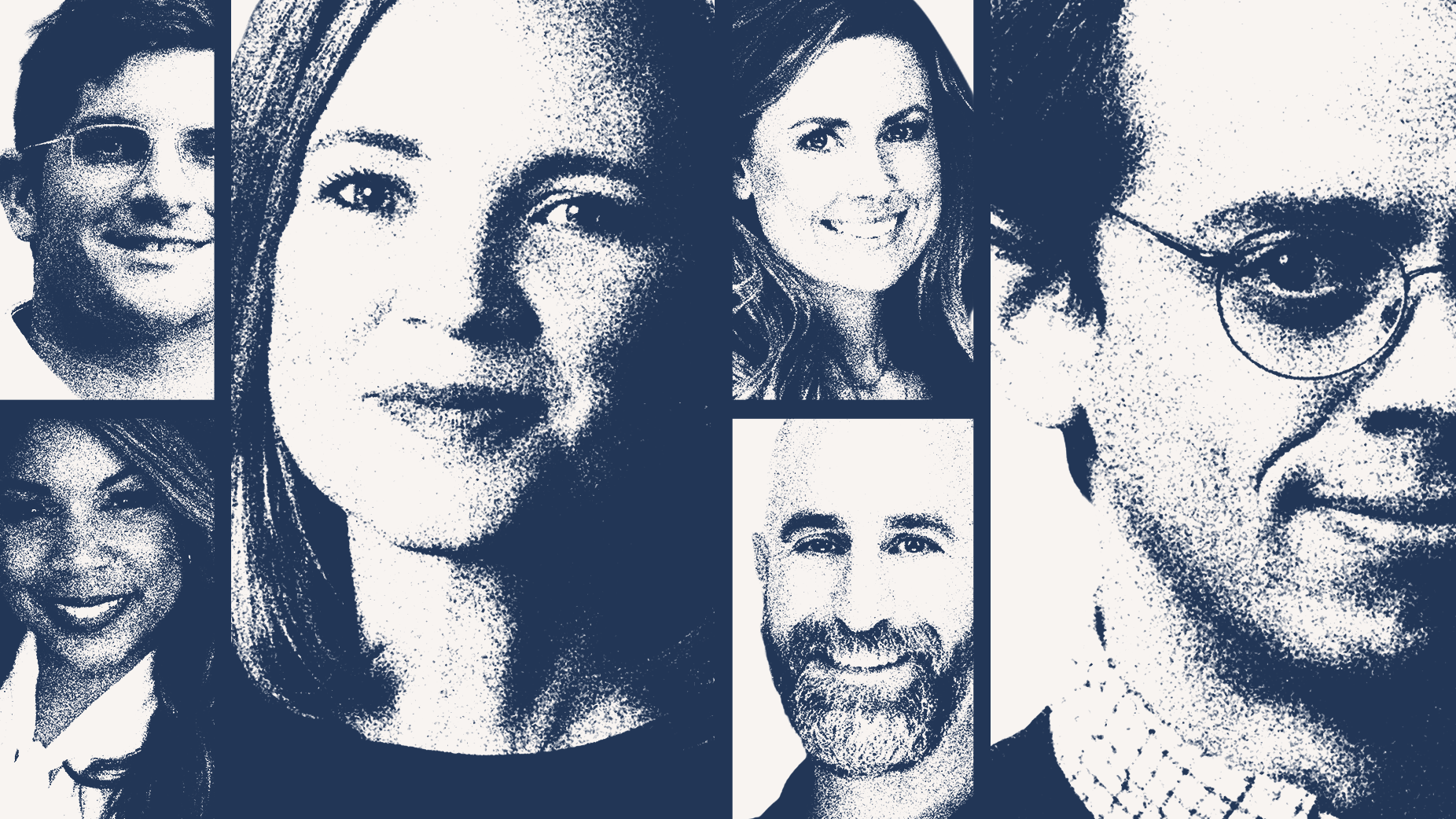 Collage of the six experts