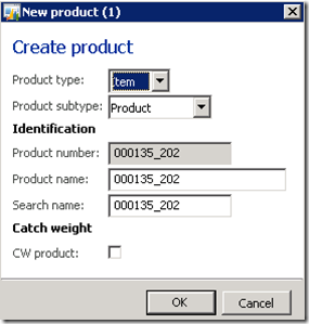 Create new product