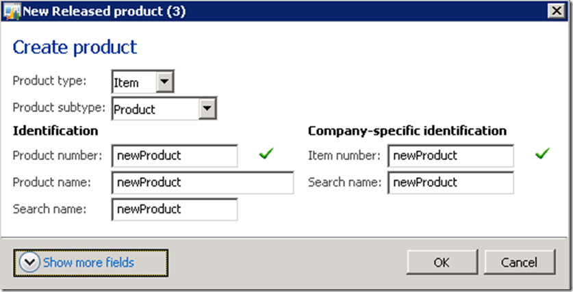 Create new released product