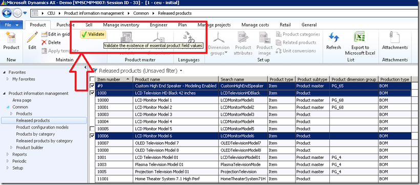 Run a product validation function for multiple products