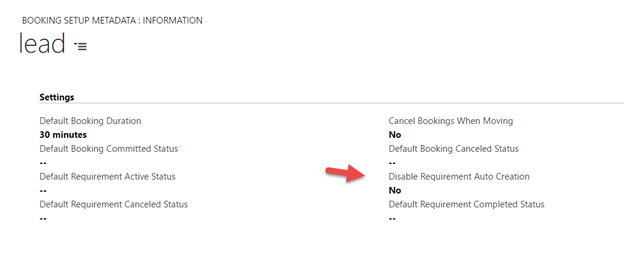 Disable requirement auto creation