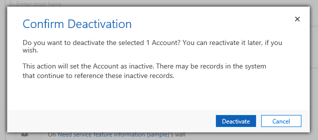 Dialog box in new UI