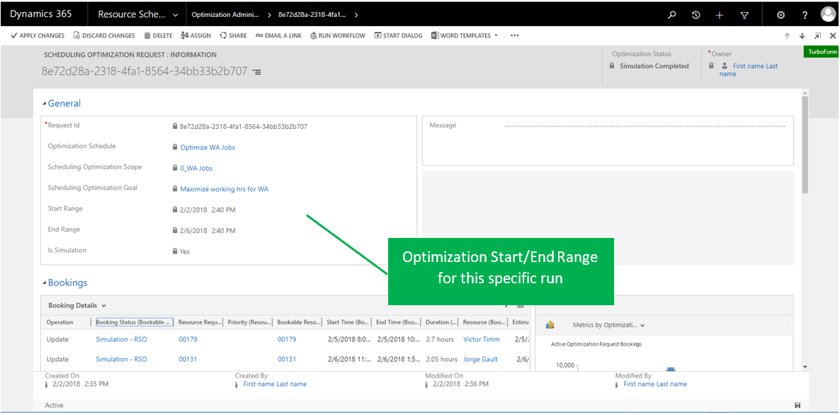 Optimization Start_End Range