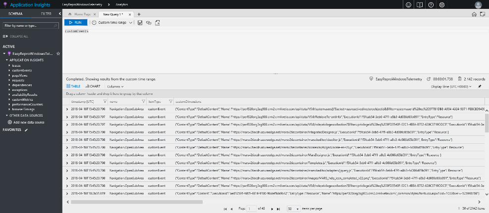 Additional client telemetry