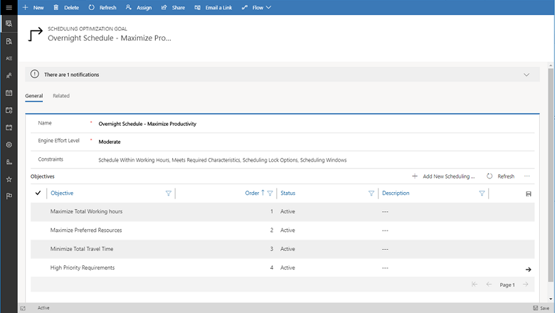 Screenshot of RSO goal