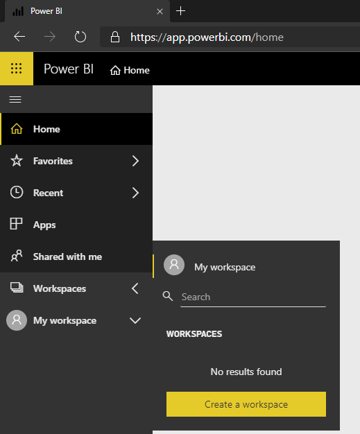 Create workspace