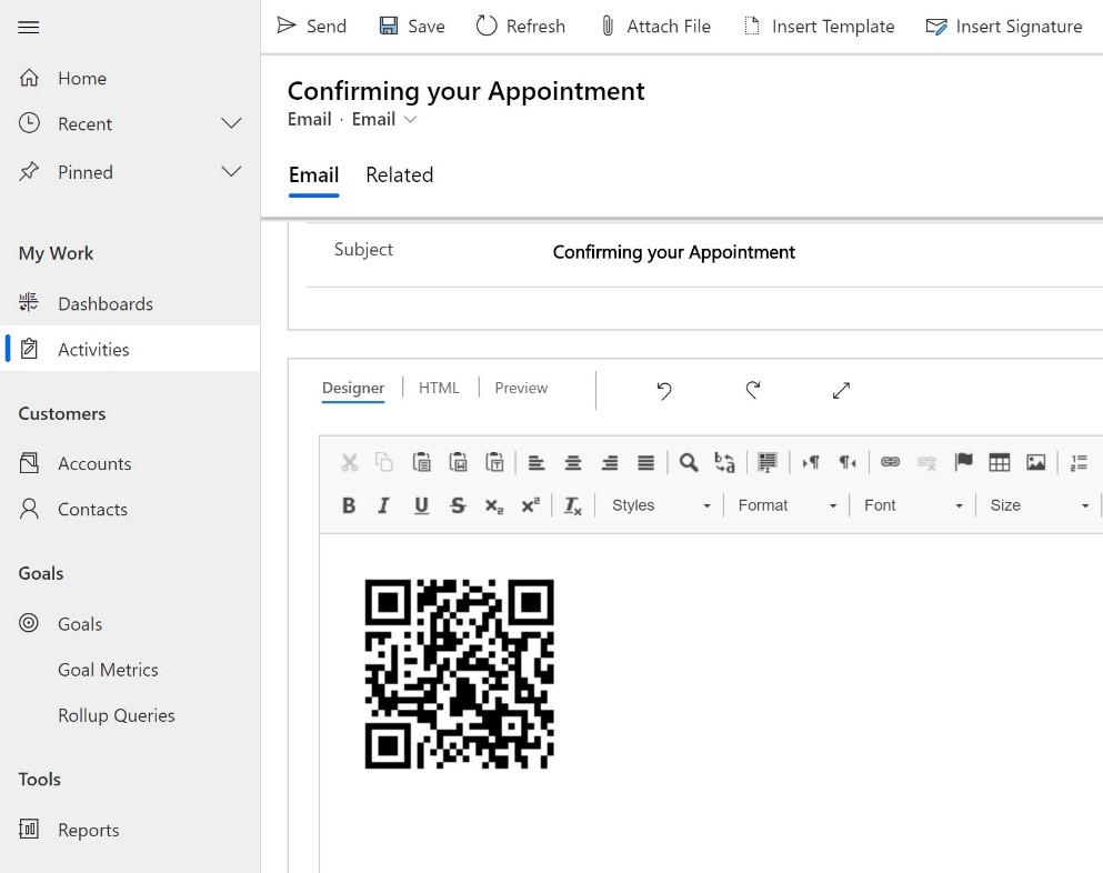 Printscreen von Automatisierung der Terminvereinbarung und Check-in-Prozesse