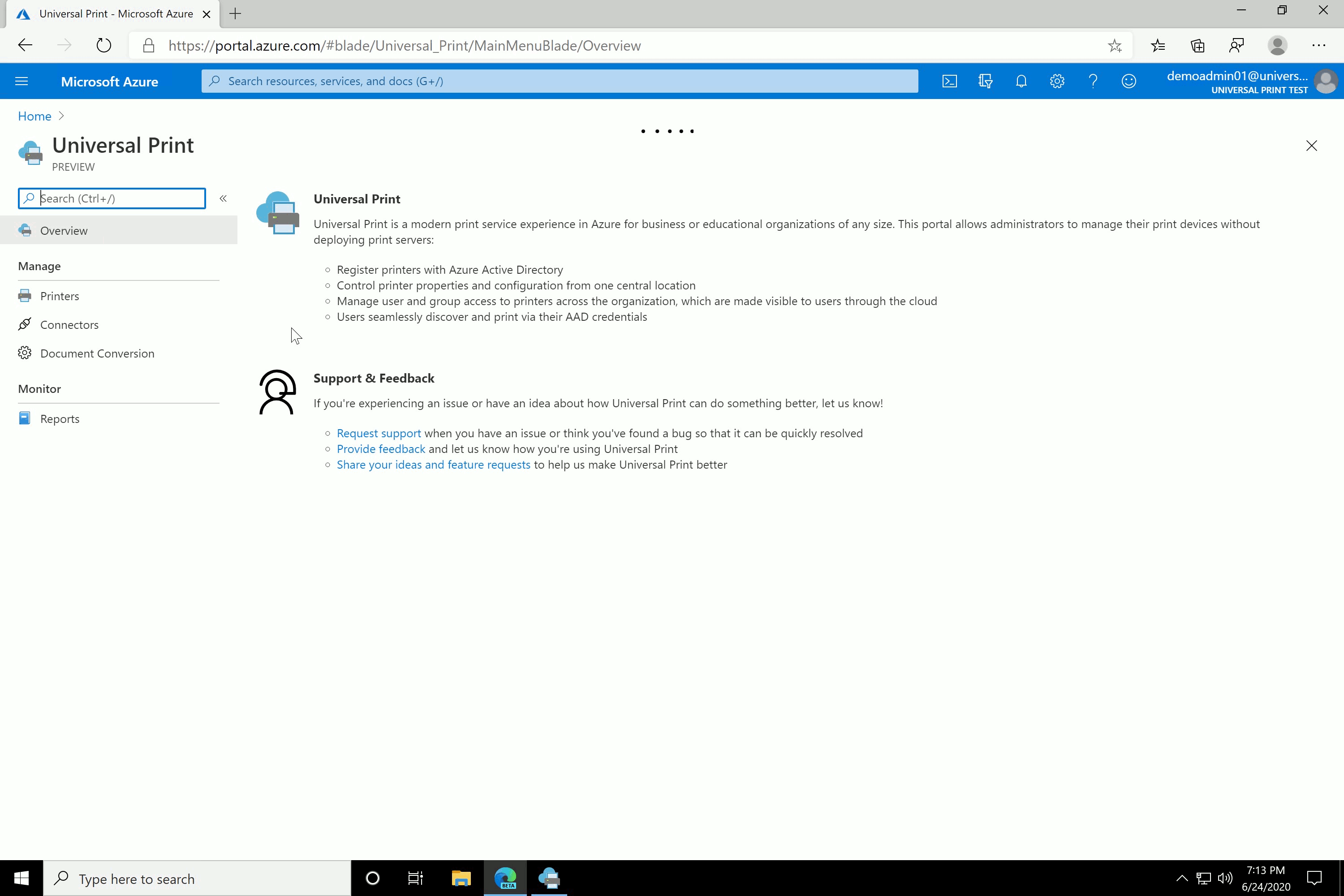 An animated image showing how you can simplify your print infrastructure with a cloud-based print solutio