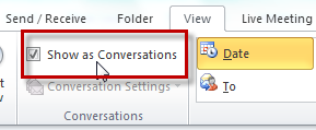 Show as Conversations.
