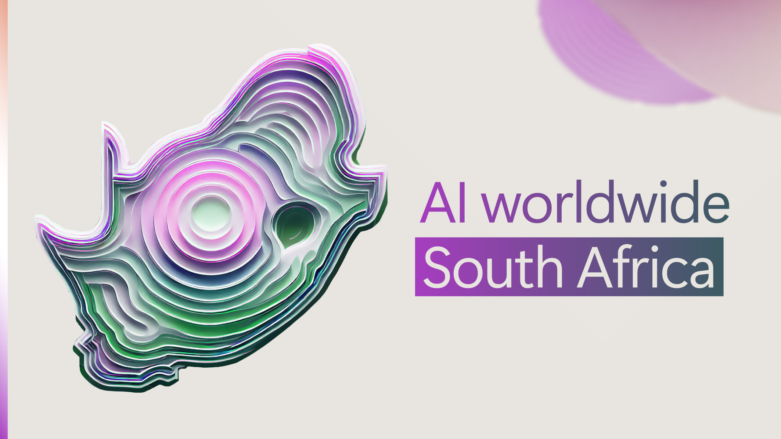 A decorative image with text reading AI worldwide South Africa