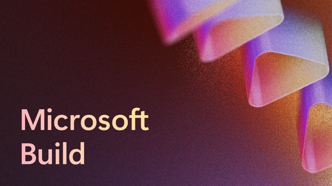 Decorative image with text Microsoft Build