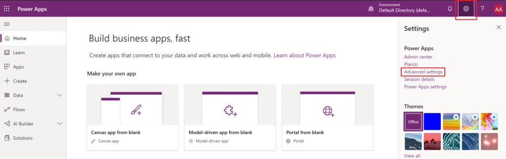 Build business apps screenshot