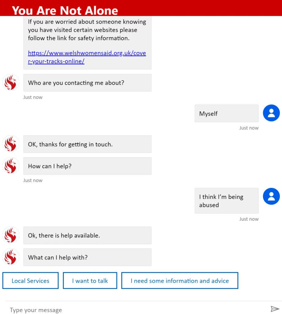 chat screenshot
