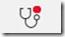 Red dot on App checker button.