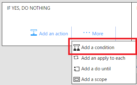 Add a condition