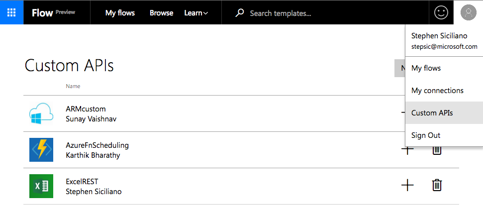 Create custom APIs