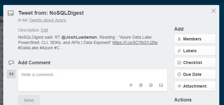 Tweet from
