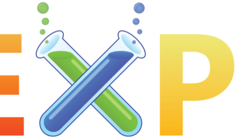 Experimentation Platform (ExP) design element with the 'x' displayed as two crossed test tubes