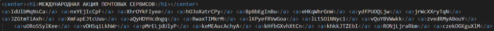 Anchor tags containing search keywords