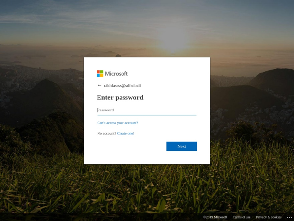 404 page designed as phishing page