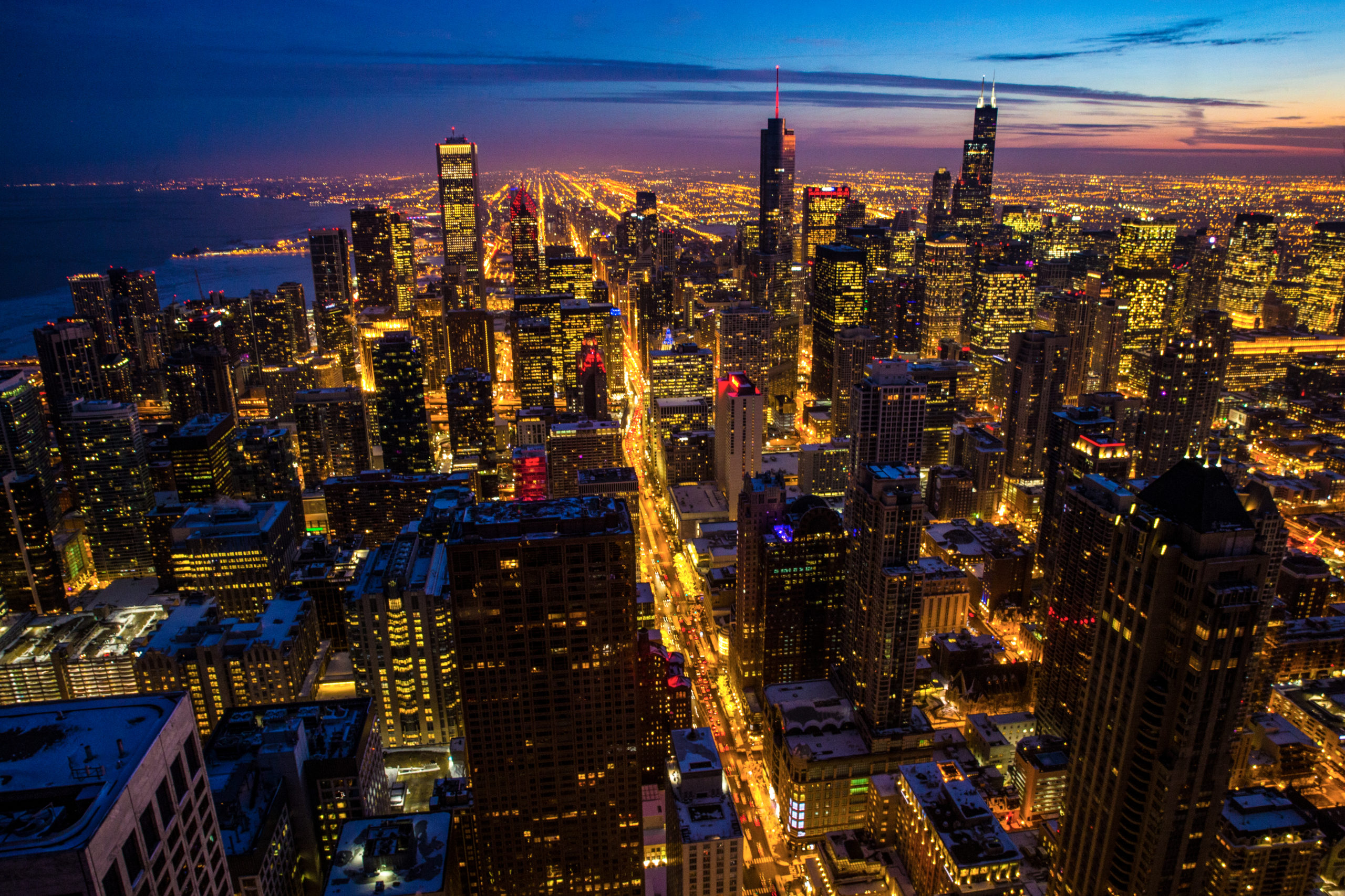 Image of New York City at night