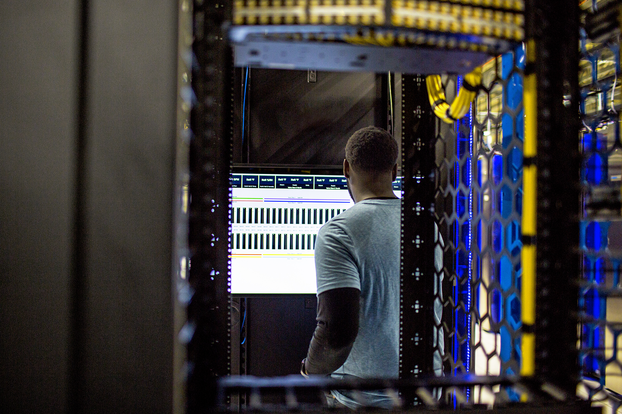 Real people. IT professionals build and maintain the LinkedIn server farm which operates on 100% renewable energy