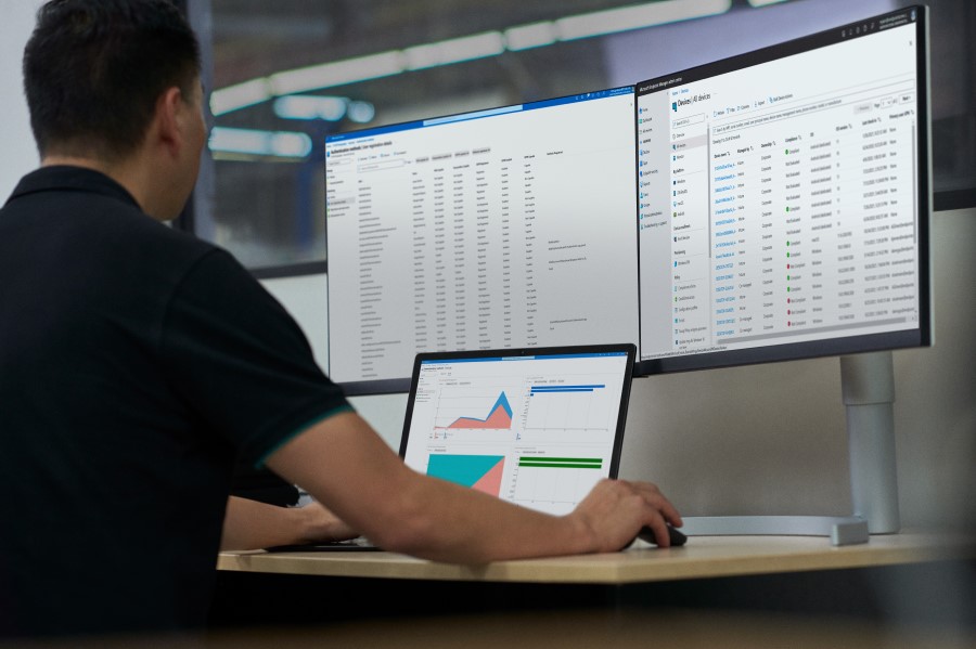 Security practitioner working to investigate threats