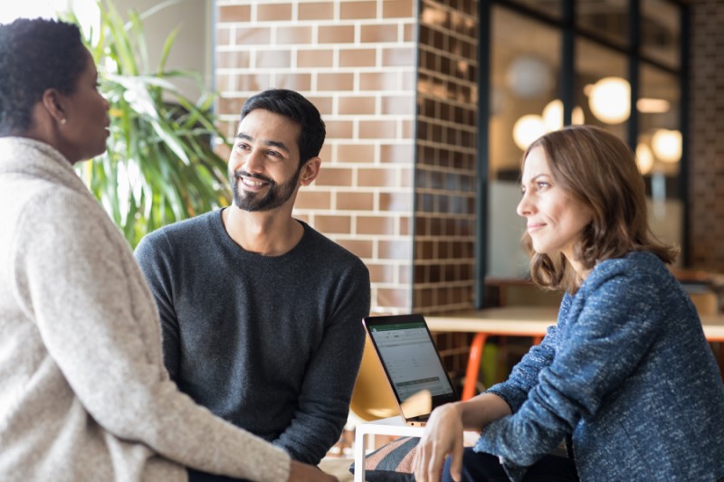 Enterprise team achieving in modern workplace