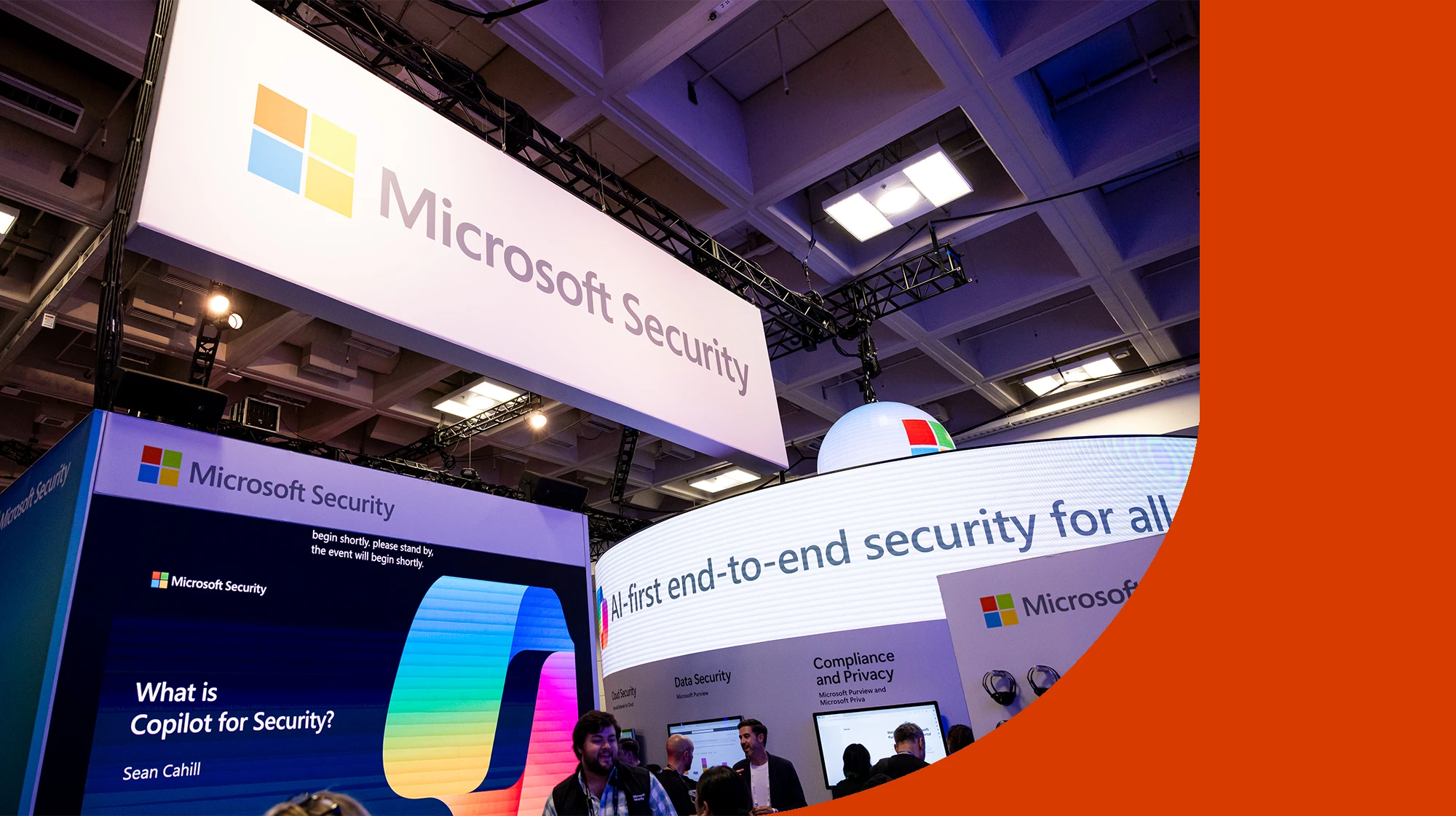The Microsoft Security booth at Black Hat USA Conference