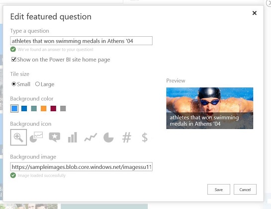 Q&A Text box in Power BI.