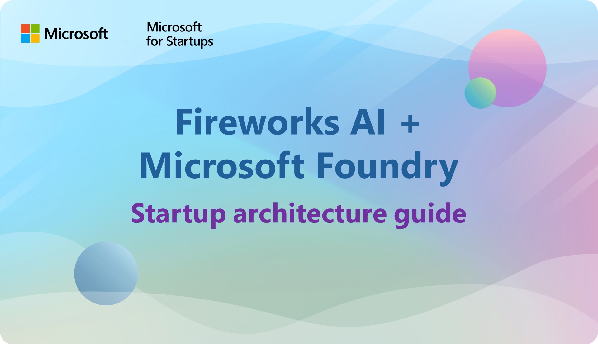 Fireworks AI on Microsoft Foundry, a practical architecture for startups
