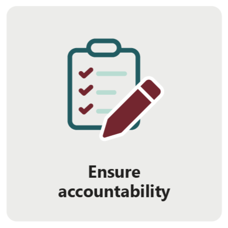 Ensure accountability
