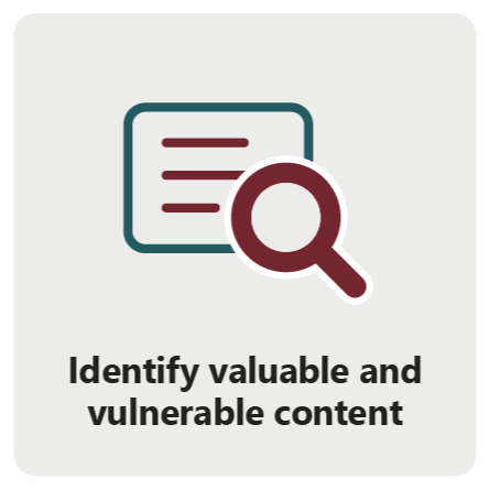 Identify valuable and vulnerable content